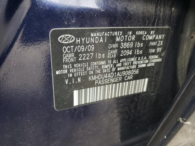 Photo 11 VIN: KMHDU4AD1AU908056 - HYUNDAI ELANTRA 