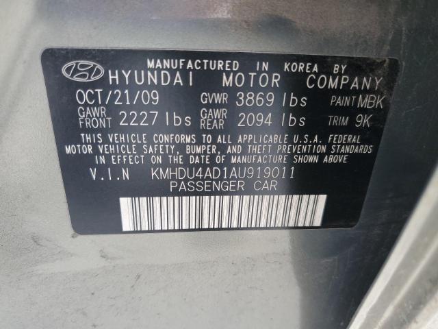 Photo 11 VIN: KMHDU4AD1AU919011 - HYUNDAI ELANTRA BL 