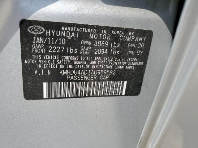 Photo 11 VIN: KMHDU4AD1AU989592 - HYUNDAI ELANTRA 