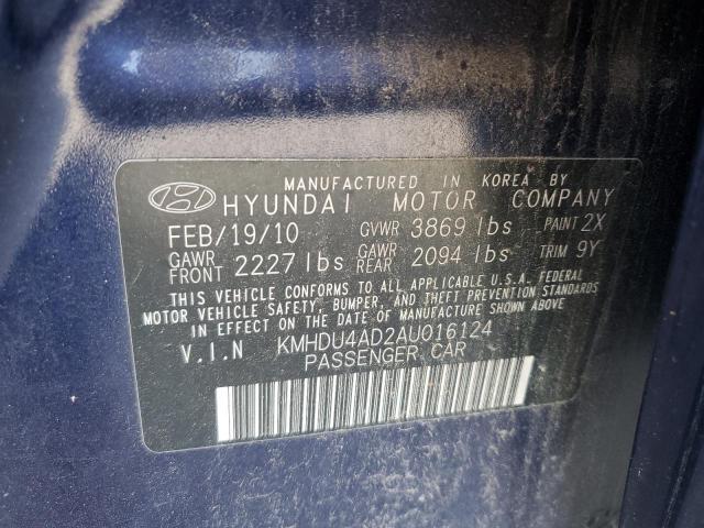 Photo 11 VIN: KMHDU4AD2AU016124 - HYUNDAI ELANTRA BL 