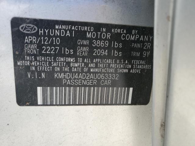 Photo 11 VIN: KMHDU4AD2AU063332 - HYUNDAI ELANTRA BL 