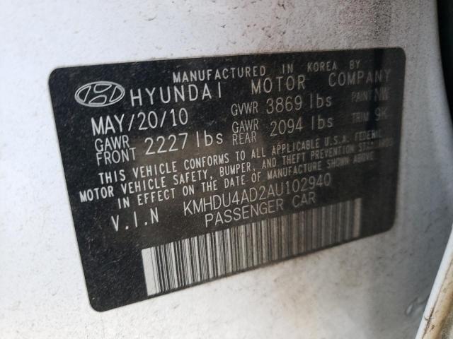 Photo 9 VIN: KMHDU4AD2AU102940 - HYUNDAI ELANTRA BL 