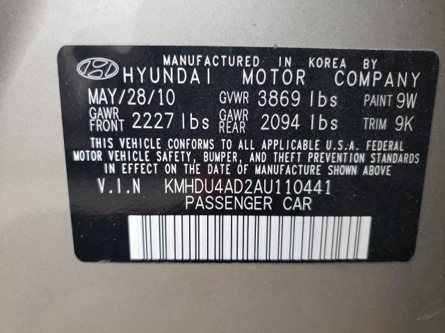 Photo 11 VIN: KMHDU4AD2AU110441 - HYUNDAI ELANTRA BL 