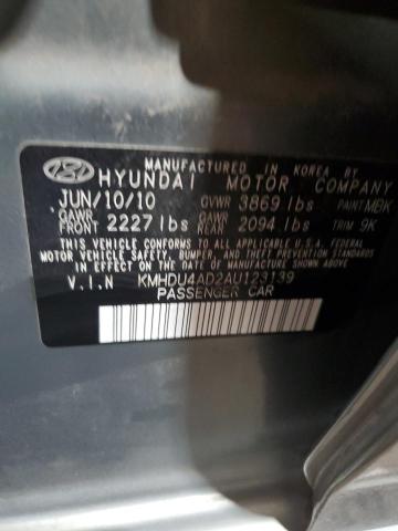 Photo 12 VIN: KMHDU4AD2AU123139 - HYUNDAI ELANTRA BL 