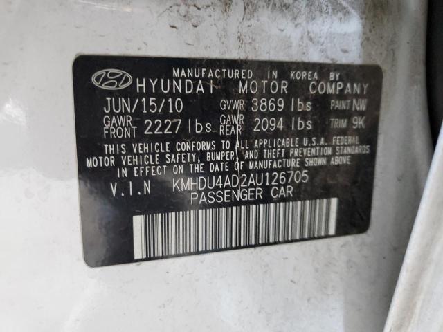 Photo 11 VIN: KMHDU4AD2AU126705 - HYUNDAI ELANTRA BL 