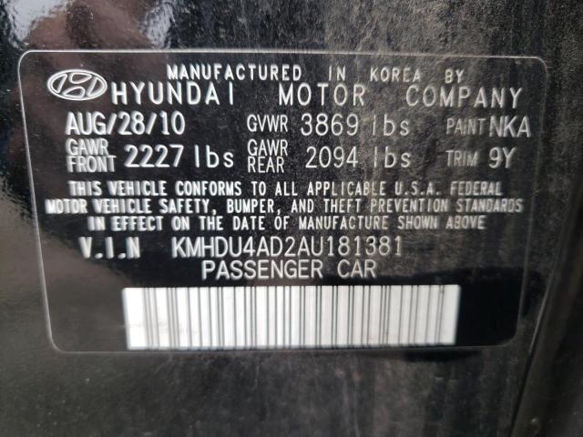 Photo 11 VIN: KMHDU4AD2AU181381 - HYUNDAI ELANTRA BL 