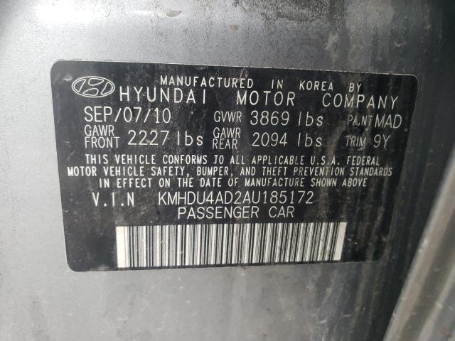 Photo 9 VIN: KMHDU4AD2AU185172 - HYUNDAI ELANTRA BL 