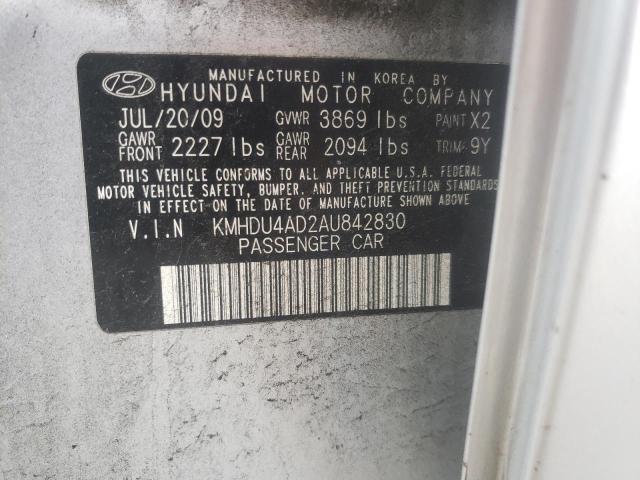 Photo 9 VIN: KMHDU4AD2AU842830 - HYUNDAI ELANTRA BL 