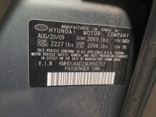 Photo 11 VIN: KMHDU4AD2AU866707 - HYUNDAI ELANTRA BL 