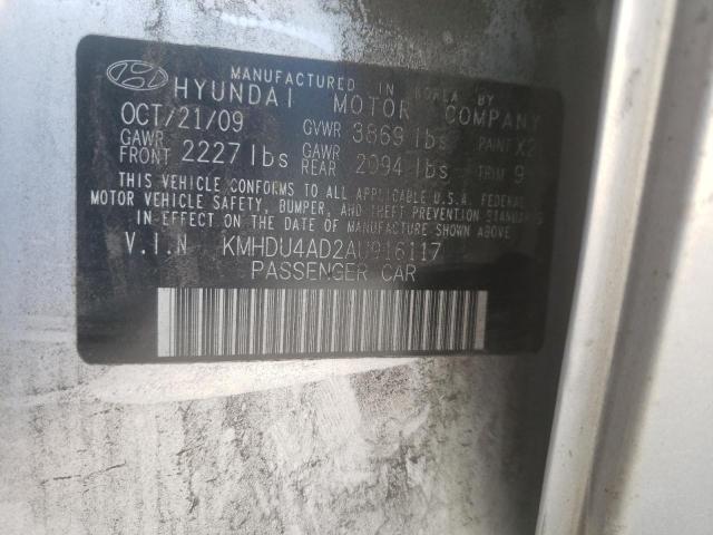 Photo 11 VIN: KMHDU4AD2AU916117 - HYUNDAI ELANTRA BL 