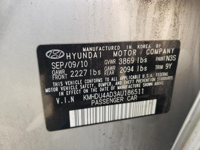 Photo 9 VIN: KMHDU4AD3AU186511 - HYUNDAI ELANTRA BL 