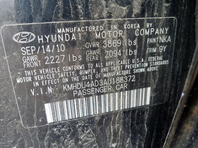 Photo 9 VIN: KMHDU4AD3AU188372 - HYUNDAI ELANTRA BL 