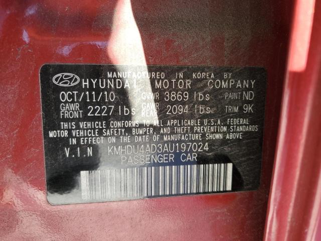 Photo 11 VIN: KMHDU4AD3AU197024 - HYUNDAI ELANTRA BL 