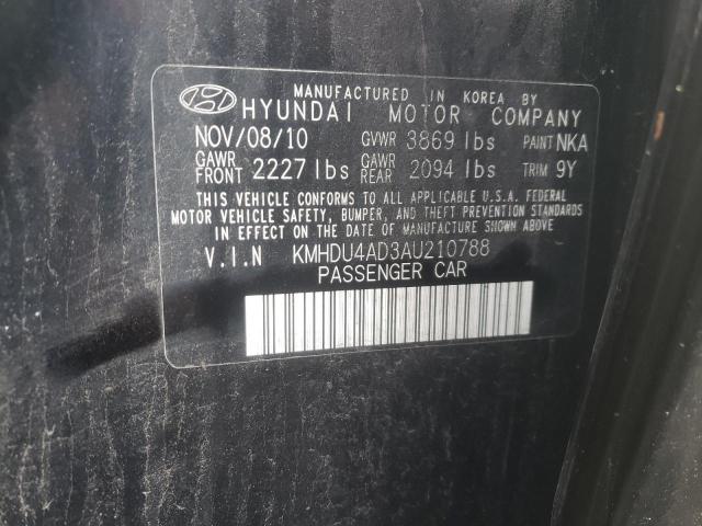 Photo 11 VIN: KMHDU4AD3AU210788 - HYUNDAI ELANTRA BL 