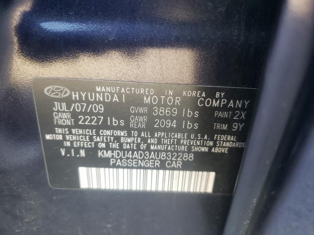 Photo 9 VIN: KMHDU4AD3AU832288 - HYUNDAI ELANTRA BL 