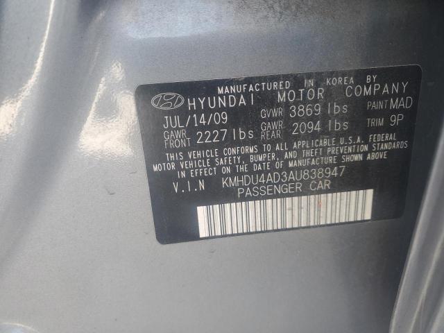 Photo 11 VIN: KMHDU4AD3AU838947 - HYUNDAI ELANTRA BL 