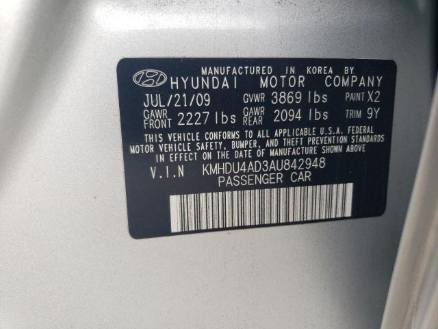 Photo 11 VIN: KMHDU4AD3AU842948 - HYUNDAI ELANTRA BL 