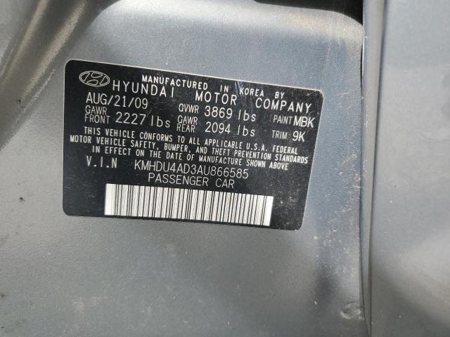 Photo 11 VIN: KMHDU4AD3AU866585 - HYUNDAI ELANTRA 