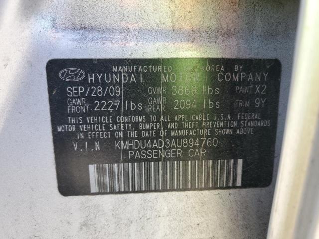 Photo 11 VIN: KMHDU4AD3AU894760 - HYUNDAI ELANTRA BL 