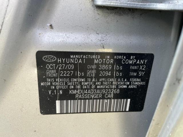 Photo 9 VIN: KMHDU4AD3AU923268 - HYUNDAI ELANTRA 