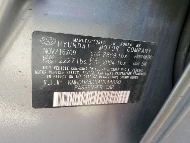 Photo 11 VIN: KMHDU4AD3AU944850 - HYUNDAI ELANTRA 