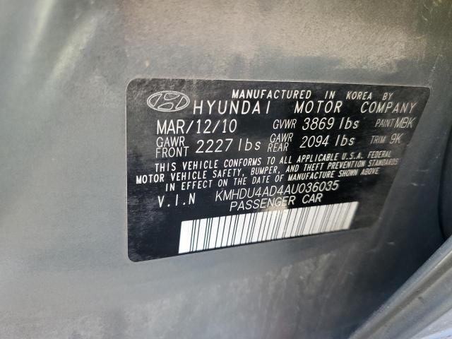 Photo 9 VIN: KMHDU4AD4AU036035 - HYUNDAI ELANTRA BL 