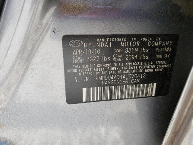 Photo 11 VIN: KMHDU4AD4AU070413 - HYUNDAI ELANTRA 