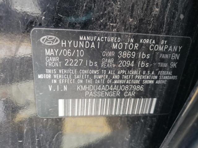 Photo 12 VIN: KMHDU4AD4AU087986 - HYUNDAI ELANTRA BL 