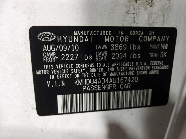 Photo 11 VIN: KMHDU4AD4AU167420 - HYUNDAI ELANTRA BL 