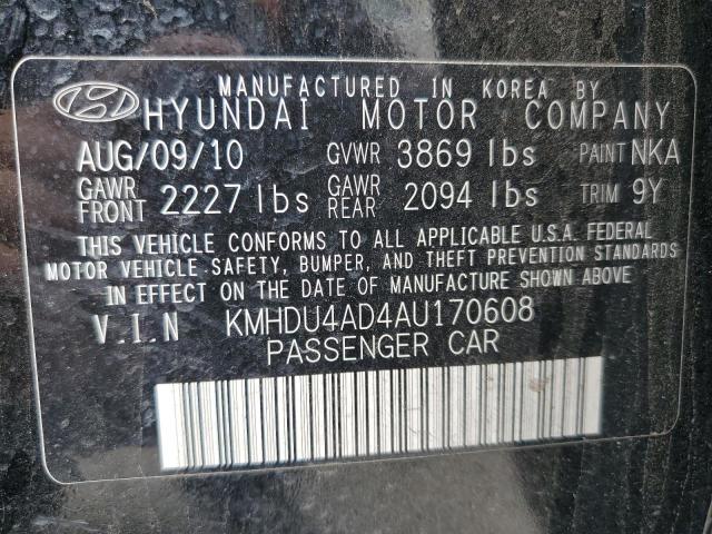 Photo 11 VIN: KMHDU4AD4AU170608 - HYUNDAI ELANTRA BL 