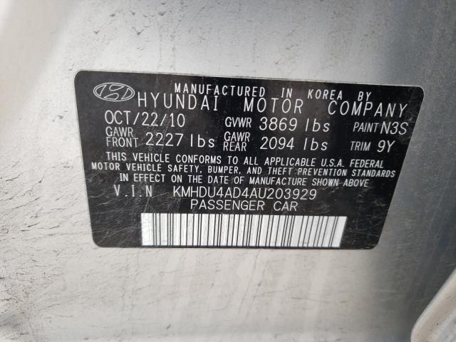 Photo 9 VIN: KMHDU4AD4AU203929 - HYUNDAI ELANTRA BL 