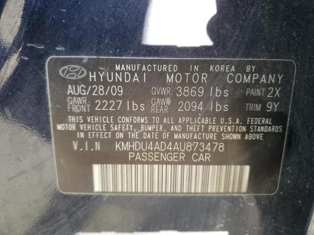 Photo 11 VIN: KMHDU4AD4AU873478 - HYUNDAI ELANTRA BL 