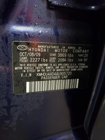 Photo 11 VIN: KMHDU4AD4AU905720 - HYUNDAI ELANTRA BL 