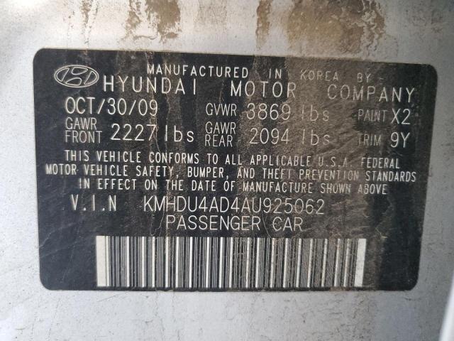 Photo 11 VIN: KMHDU4AD4AU925062 - HYUNDAI ELANTRA 