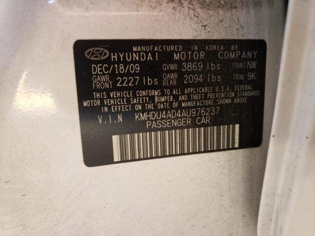 Photo 9 VIN: KMHDU4AD4AU976237 - HYUNDAI ELANTRA BL 