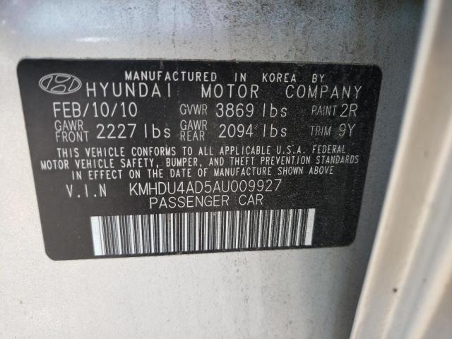 Photo 9 VIN: KMHDU4AD5AU009927 - HYUNDAI ELANTRA BL 