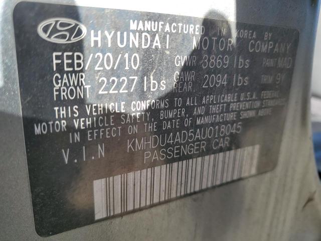 Photo 12 VIN: KMHDU4AD5AU018045 - HYUNDAI ELANTRA BL 