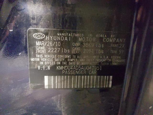 Photo 9 VIN: KMHDU4AD5AU047951 - HYUNDAI ELANTRA BL 