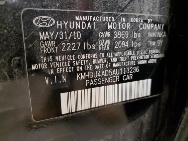 Photo 12 VIN: KMHDU4AD5AU113236 - HYUNDAI ELANTRA 