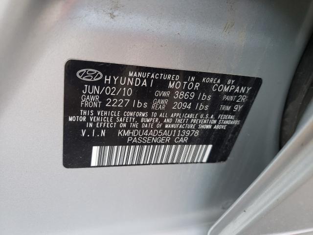 Photo 9 VIN: KMHDU4AD5AU113978 - HYUNDAI ELANTRA BL 