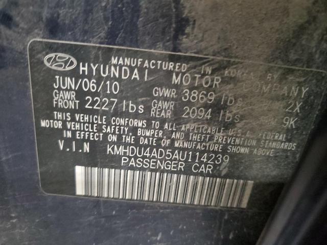 Photo 11 VIN: KMHDU4AD5AU114239 - HYUNDAI ELANTRA BL 