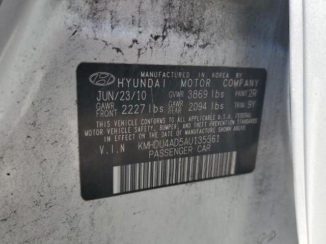 Photo 11 VIN: KMHDU4AD5AU135561 - HYUNDAI ELANTRA 