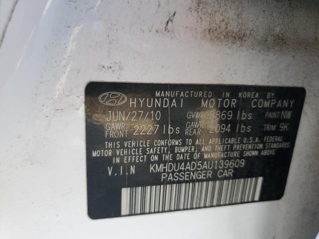 Photo 11 VIN: KMHDU4AD5AU139609 - HYUNDAI ELANTRA 