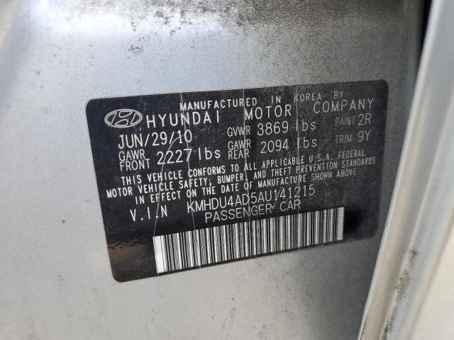 Photo 9 VIN: KMHDU4AD5AU141215 - HYUNDAI ELANTRA BL 