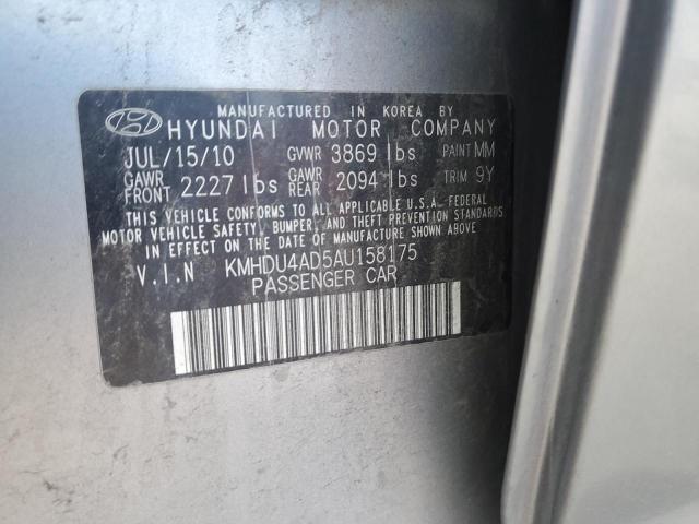 Photo 11 VIN: KMHDU4AD5AU158175 - HYUNDAI ELANTRA BL 