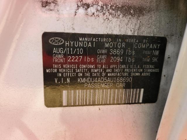 Photo 12 VIN: KMHDU4AD5AU168690 - HYUNDAI ELANTRA BL 