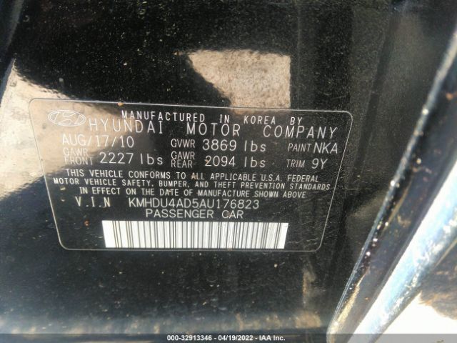 Photo 8 VIN: KMHDU4AD5AU176823 - HYUNDAI ELANTRA 