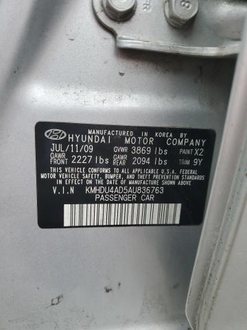 Photo 11 VIN: KMHDU4AD5AU836763 - HYUNDAI ELANTRA BL 