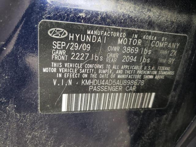 Photo 9 VIN: KMHDU4AD5AU898678 - HYUNDAI ELANTRA BL 