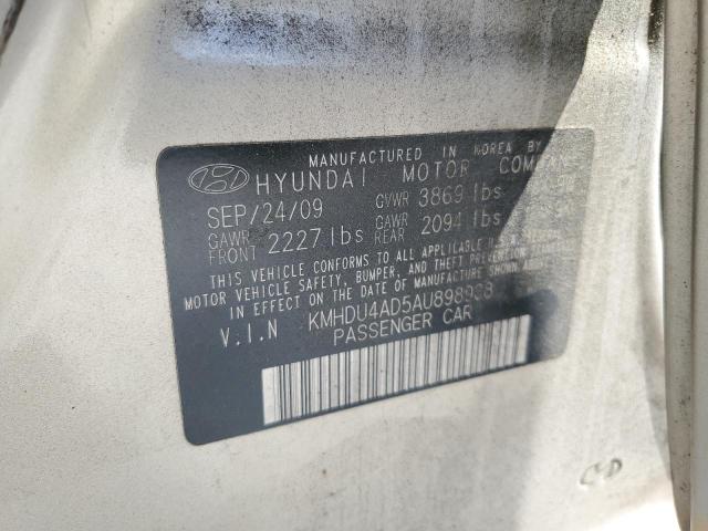 Photo 11 VIN: KMHDU4AD5AU898938 - HYUNDAI ELANTRA 